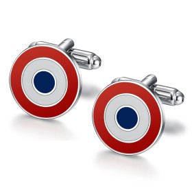 Bouton de manchette cocarde Qualité France, Cocorico28995