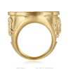 copy of Anello Niglo Hérisson Gitan Acciaio inossidabile Oro Diamanti29018