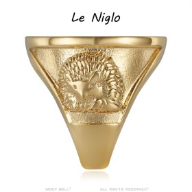 copy of Anello Niglo Hérisson Gitan Acciaio inossidabile Oro Diamanti29019