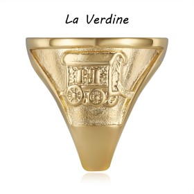 copy of Anello Niglo Hérisson Gitan Acciaio inossidabile Oro Diamanti29020