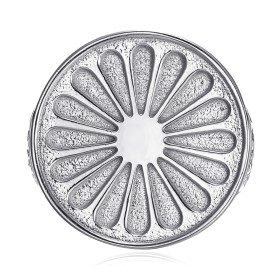 Bague gitan Roue du voyageur 25mm Drapeau Acier inoxydable Argent29035
