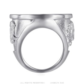 copy of Anello Niglo Hérisson Gitan Acciaio inossidabile Oro Diamanti29036