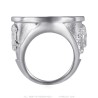 copy of Anello Niglo Hérisson Gitan Acciaio inossidabile Oro Diamanti29036