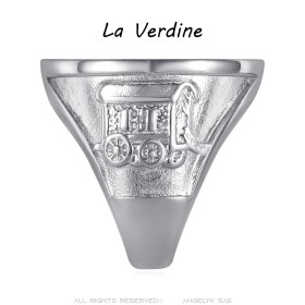 copy of Anello Niglo Hérisson Gitan Acciaio inossidabile Oro Diamanti29038
