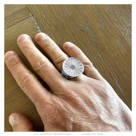 copy of Anello Niglo Hérisson Gitan Acciaio inossidabile Oro Diamanti29041