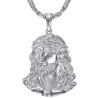 copy of Löwenkrallen-Anhänger Rubin Diamant Kaffeebohnen-Kette Stahl Gold29063