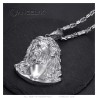copy of Ciondolo a forma di artiglio di leone Rubino Diamante Catena a chicchi di caffè Acciaio Oro29065