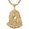 copy of Löwenkrallen-Anhänger Rubin Diamant Kaffeebohnen-Kette Stahl Gold29070