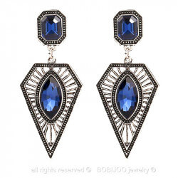 BOF0032 BOBIJOO JEWELRY Pair of earrings Blue Diamond