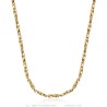 Cadena de malla colombiana Acero inoxidable Oro Largo a elección29120