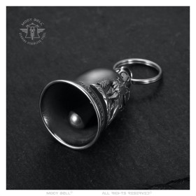 Clochette moto Mocy Bell Loup Esprit Acier inoxydable29182