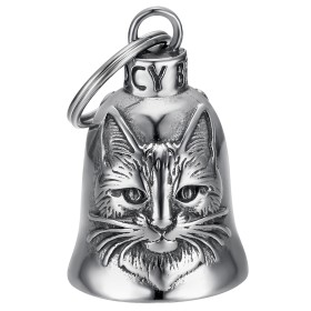 Motorrad-Glocke Mocy Bell Katze Glücksbringer Edelstahl29335
