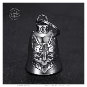 Motorrad-Glocke Mocy Bell Katze Glücksbringer Edelstahl29337