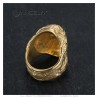 Bague Jesus visage du Christ et couronne en 3D29372