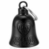 Timbre de moto negro I Love You Ride Safe Come Home - MocyBell29412