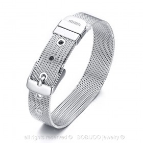 Bracelet Ceinture Mailles Métal Doré à l'Or Fin Acier Inoxydable bobijoo