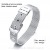 Bracelet Ceinture Mailles Métal Doré à l'Or Fin Acier Inoxydable bobijoo