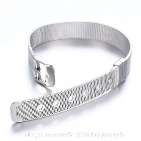 BR0074 BOBIJOO Jewelry Bracelet Belt Mesh, Metal, Gold, Stainless Steel