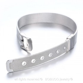 Bracelet Ceinture Mailles Métal Doré à l'Or Fin Acier Inoxydable bobijoo