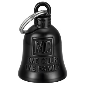 Motorbike bell MC One Club One Family black titanium - MocyBell29459