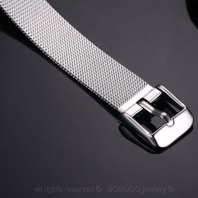 Bracelet Ceinture Mailles Métal Doré à l'Or Fin Acier Inoxydable bobijoo