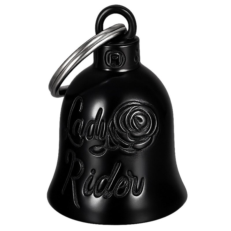 Lady Rider black titanium motorbike bell - MocyBell29464