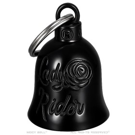 Lady Rider black titanium motorbike bell - MocyBell29465