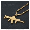 Pendant Kalashnikov AK47 gold stainless steel 59 mm29479