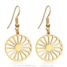 Ohrringe Gitane Roue des voyageurs Edelstahl Gold29500