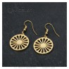 Gitane Roue des voyageurs Pendientes Acero inoxidable Oro29501