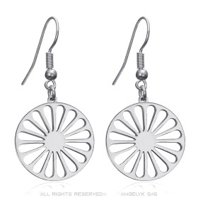 Gitane Roue des voyageurs Pendientes Acero inoxidable Plata29526