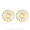 12 mm gypsy earrings in gold-plated steel29540