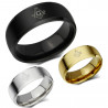 BA0010 BOBIJOO Jewelry Ring-Alliance-Ring Freimaurerei Stahl zur Auswahl