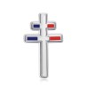 copy of Cruz de Lorena alfileres Azul Blanco Rojo Francia 20mm Oro29631