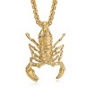 Colgante escorpión acero inoxidable oro hombre mujer