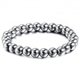 BR0077 BOBIJOO Jewelry Beads Bracelet, Stainless Steel