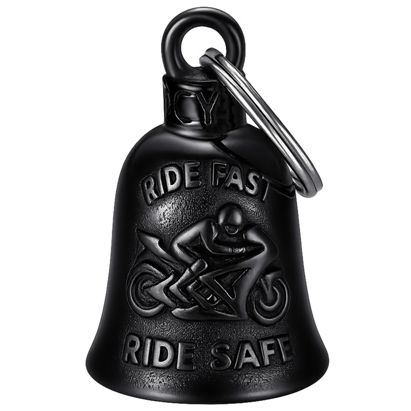 Glöckchen moto ride fast ride safe schwarz Titanium