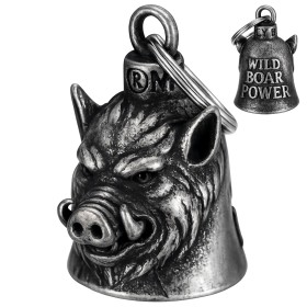 Sanglier Patriote Wild Boar Power - clochette moto au caractère indomptable