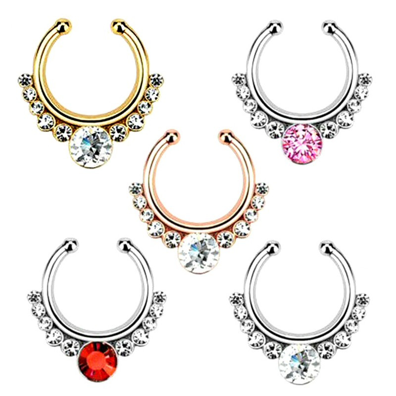 BOBIJOO Jewelry - Setto Naso Finto Piercing 5 Colori da scegliere - 7,90 €
