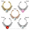 PIP0002 BOBIJOO Jewelry Septum Fake Nose Piercing 5 Colors to choose from