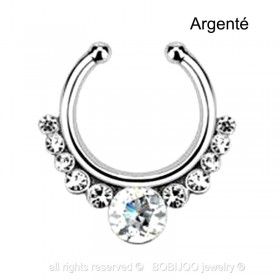 PIP0002 BOBIJOO Jewelry Tabique Falso Piercing en la Nariz 5 Colores a elegir