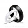 AL0034 BOBIJOO Jewelry Alliance-Ring Keramik Schwarz oder Weiß, Mann-Frau