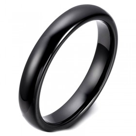 AL0035 BOBIJOO Jewelry Alliance Ring Black Ceramic 3mm Mixed