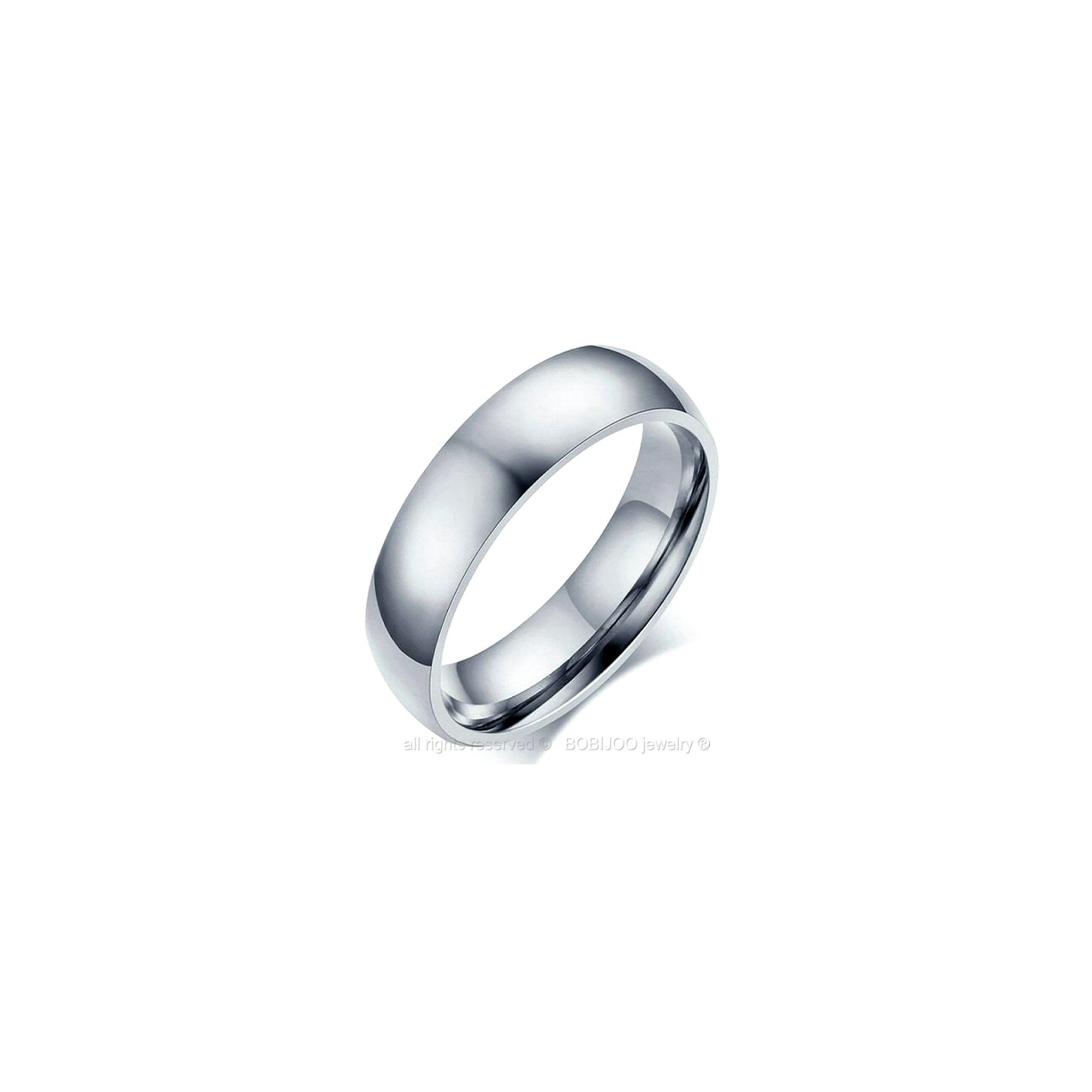 BOBIJOO Jewelry Alliance Bague Anneau Acier Inoxydable Argenté