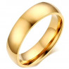 Alliance Bague 6mm Doré à l'Or Fin Acier Inoxydable bobijoo