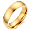 AL0042 BOBIJOO Jewelry Alliance-Ring, 6mm Vergoldet, Gold, Edelstahl