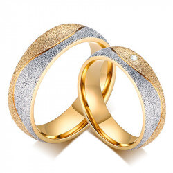 AL0037 BOBIJOO Jewelry Alliance Ring Ring Gold-plated finish Gloss Couple
