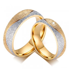 AL0037 BOBIJOO Jewelry Alliance Ring Ring Gold-plated finish Gloss Couple