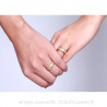 AL0037 BOBIJOO Jewelry Alliance-Ring, Ring, Vergoldet, Gold, sehr feine, Glänzende Paar