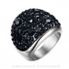 Bague Cristal Acier Inoxydable 3 Couleurs au Choix bobijoo